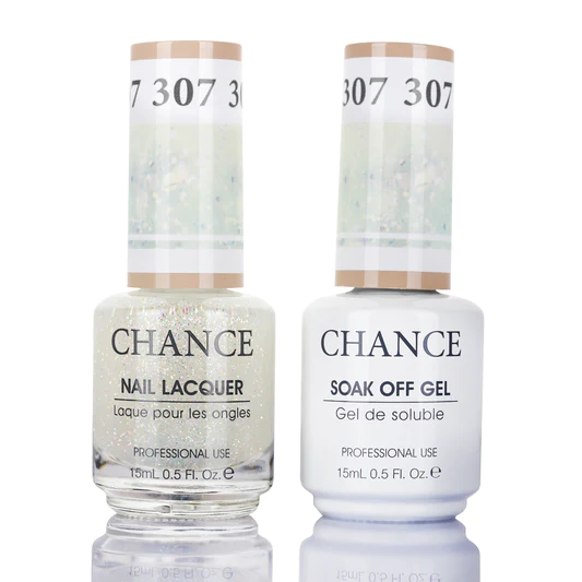 (Bonus Combo) Cre8tion Gel Color - Chance 307 8oz Refill - Buy 1 Get 3 Matching Duo 0.5oz Free