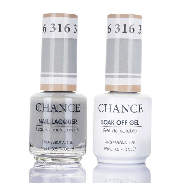 Chance Gel &amp; Nail Lacquer Duo 0.5oz - Juego de 5 colores (199- 208- 236- 313- 316)