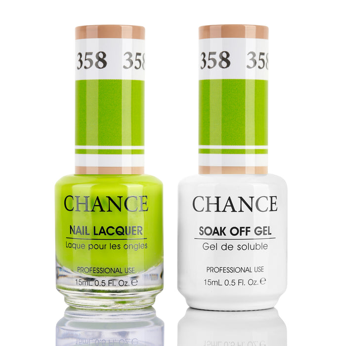 Chance Gel &amp; Nail Lacquer Duo 0.5oz - Juego de 5 colores (340- 296- 358- 080- 079)