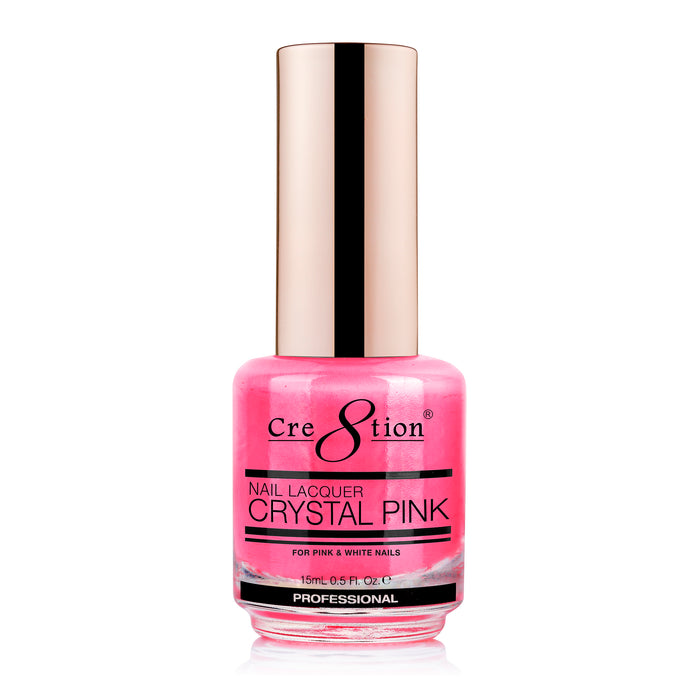 Cre8tion Nail Lacquer CRYSTAL PINK Air Dry 0.5 oz