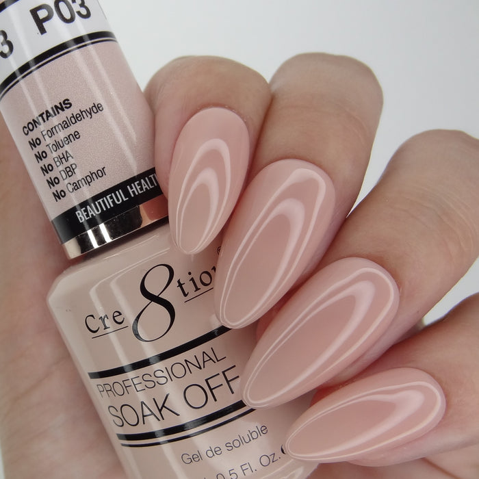 Cre8tion Gel - French Collection 0.5oz - P03 Precious Pink