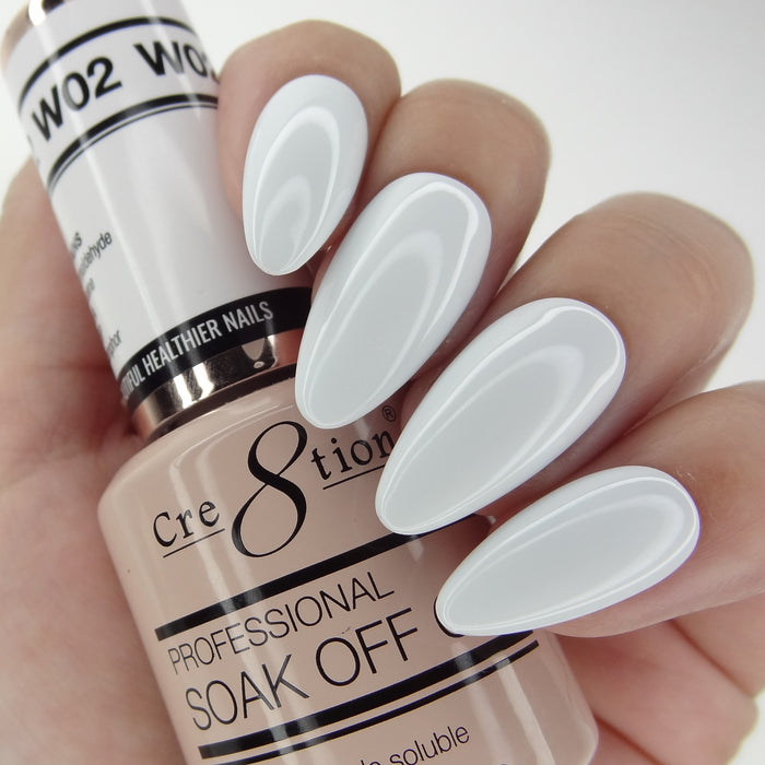 Cre8tion Gel - French Collection 0.5oz - W02 Cold White