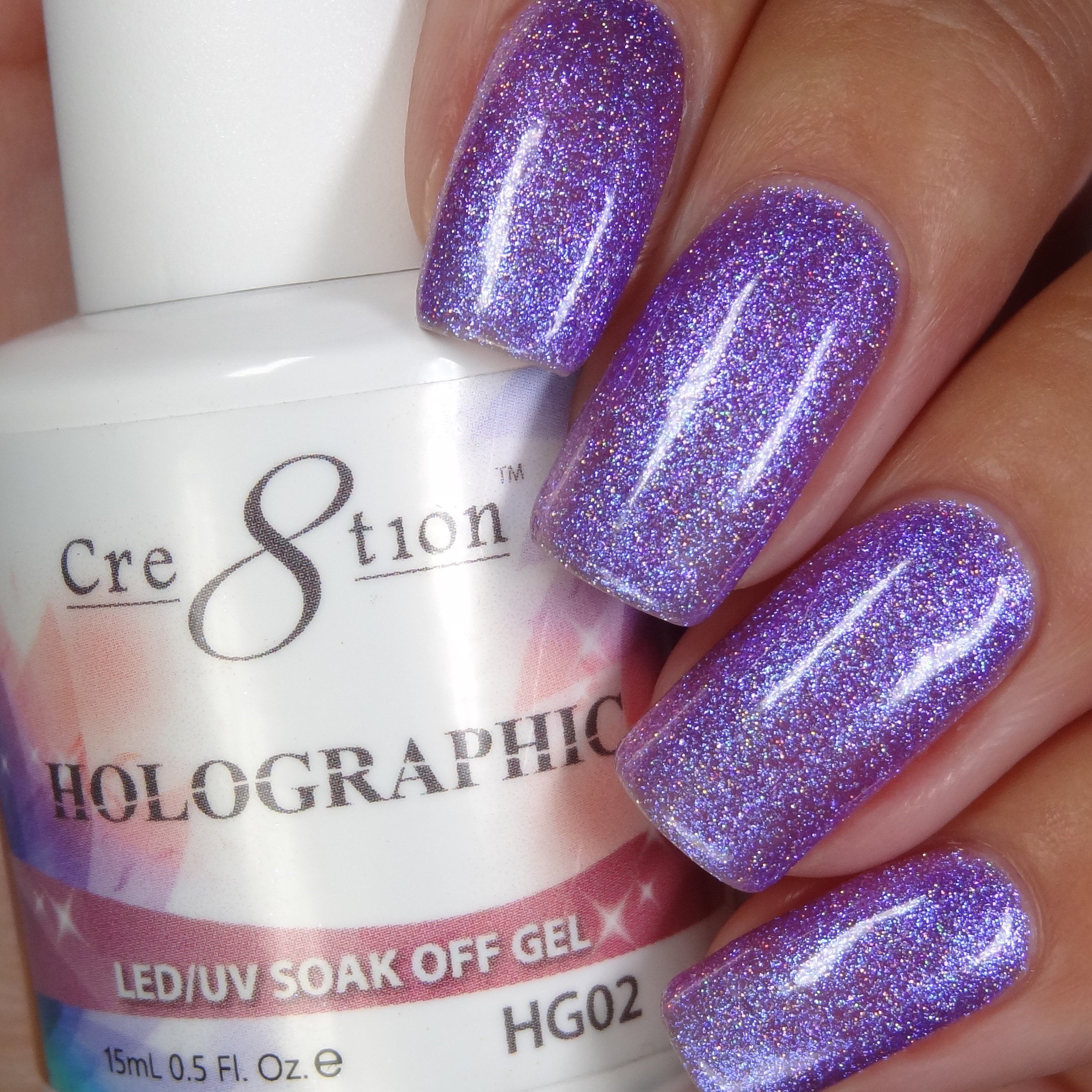 Holographic Nail Powder & Color | C8 Nail Supply