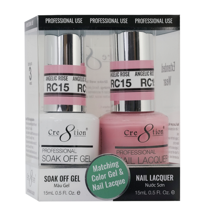 Cre8tion Soak Off Gel Matching Pair Rustic Collection 0.5oz RC15