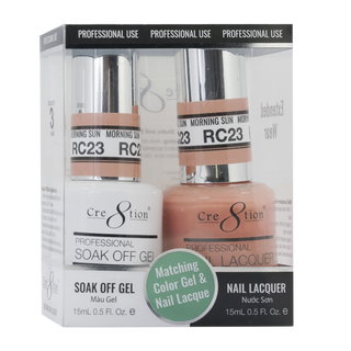 Cre8tion Soak Off Gel Matching Pair Rustic Collection 0.5oz RC23