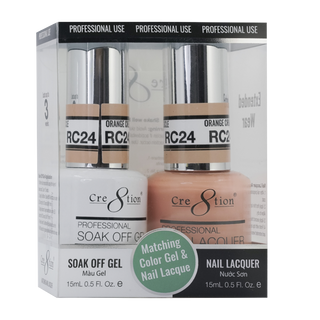 Cre8tion Soak Off Gel Matching Pair Rustic Collection 0.5oz RC24