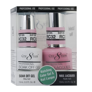 Cre8tion Soak Off Gel Matching Pair Rustic Collection 0.5oz RC32