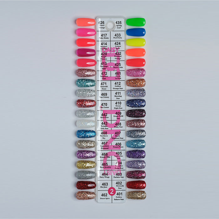 DND Duo Matching Color - Juego completo de 36 colores - #2 con 1 tabla de colores