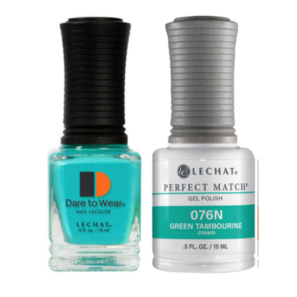 LeChat - Perfect Match - 076N Green Tambourine (Gel & Lacquer) 0.5oz