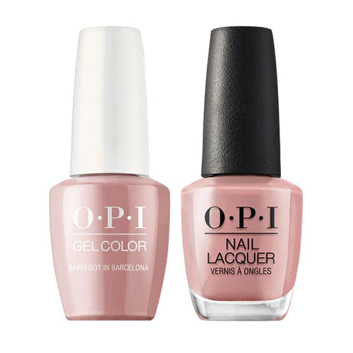 OPI Gel &amp; Lacquer Matching Color 0.5oz - E41 BAREFOOT IN BARCELONA