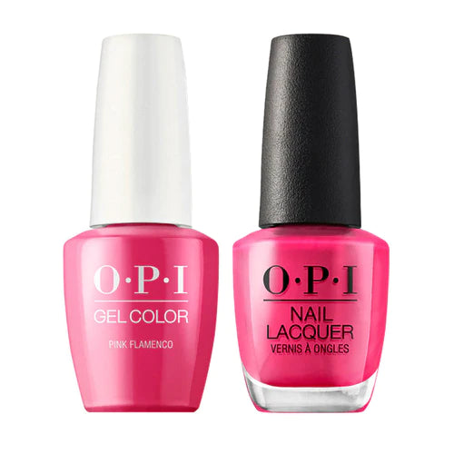 OPI Gel &amp; Lacquer Matching Color 0.5oz - E44 Pink Flamenco