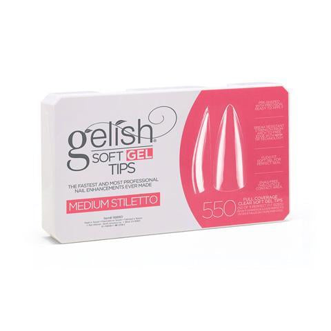 Gelish Soft Gel Tips - Medium Stiletto 550 ct