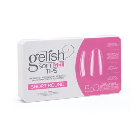 Gelish Soft Gel Tips - Short Round 550 ct