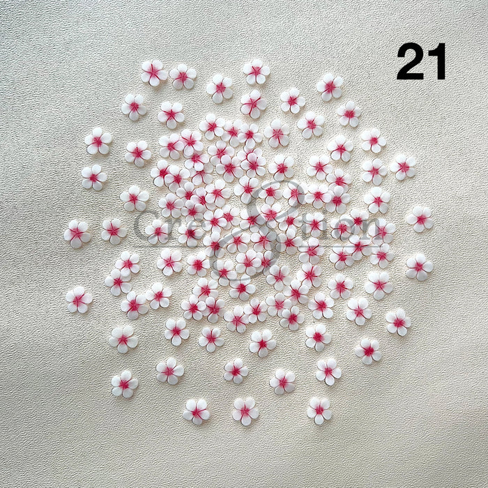 Cre8tion Flores acrílicas hechas a mano 2 piezas - 21
