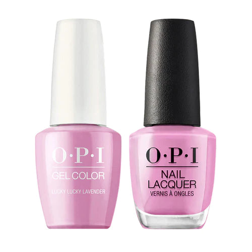 OPI Gel &amp; Lacquer Matching Color 0.5oz - H48 Lucky Lucky Lavender