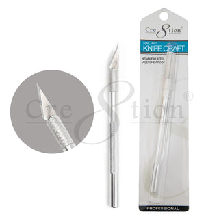 Cre8tion Mango de metal Nail Art Knife Craft para uñas