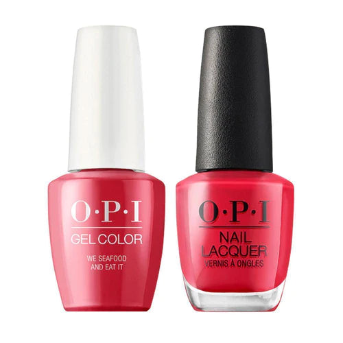 OPI Gel &amp; Lacquer Matching Color 0.5oz - L20 We Seafood and Eat It