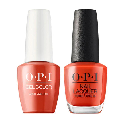 OPI Gel &amp; Lacquer Matching Color 0.5oz - L22 A Red-vival City