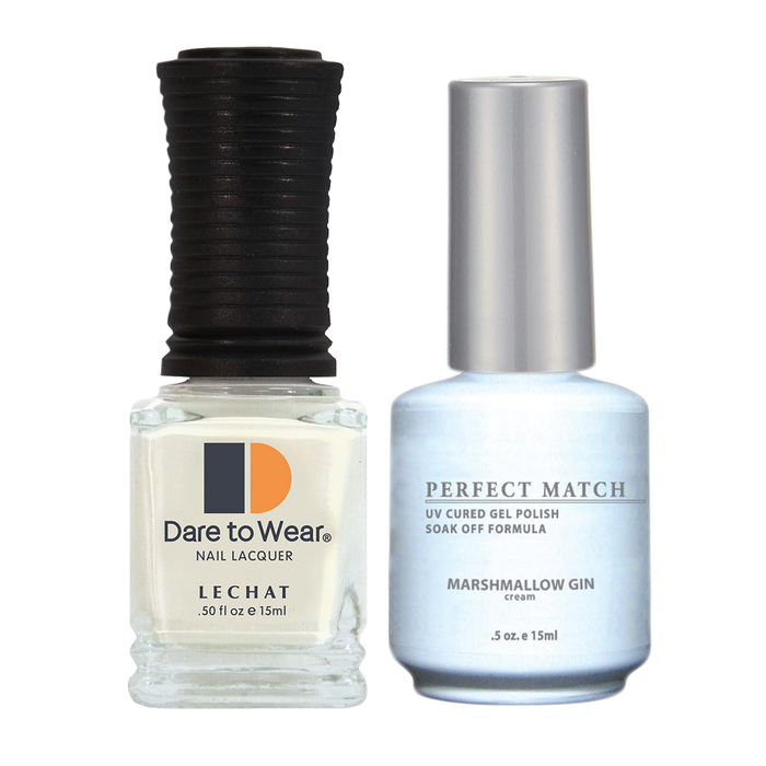 LeChat - Perfect Match - 035 Marshmallow Gin (Gel & Lacquer) 0.5oz