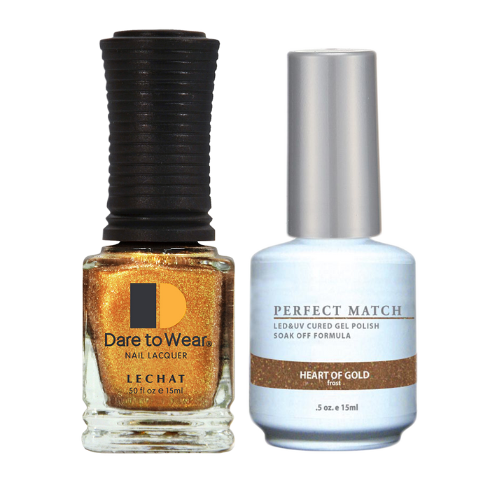 LeChat - Perfect Match - 123 Heart of Gold (Gel & Lacquer) 0.5oz