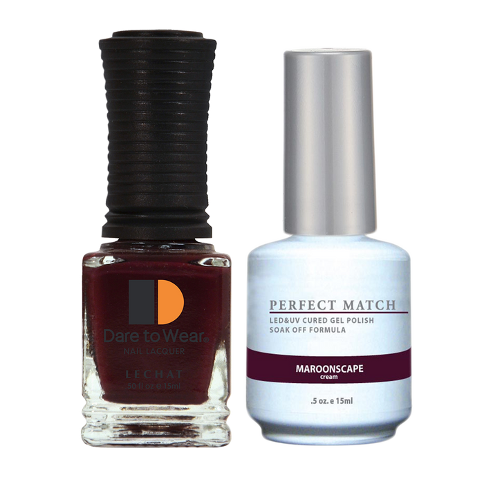 LeChat - Perfect Match - 132 Maroonscape (Gel & Lacquer) 0.5oz