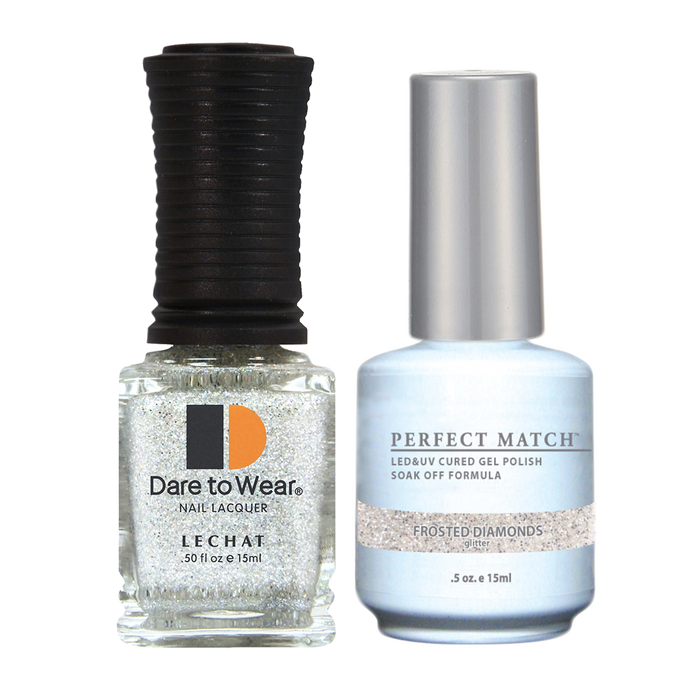 LeChat - Perfect Match - 163 Frosted Diamonds (Gel & Lacquer) 0.5oz