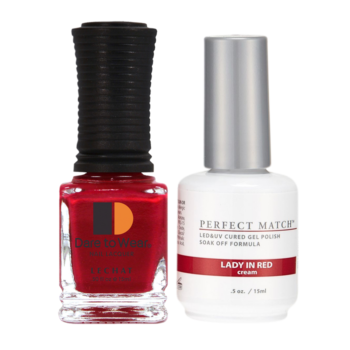 LeChat - Perfect Match - 188 Lady in Red (Gel & Lacquer) 0.5oz