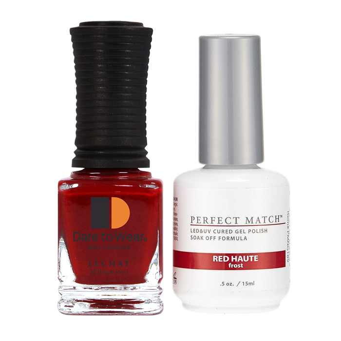 LeChat - Perfect Match - 189 Red Haute (Gel & Lacquer) 0.5oz