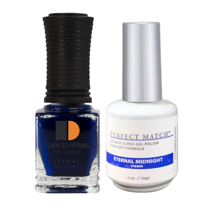 LeChat - Perfect Match - 222 Eternal Midnight (Gel & Lacquer) 0.5oz