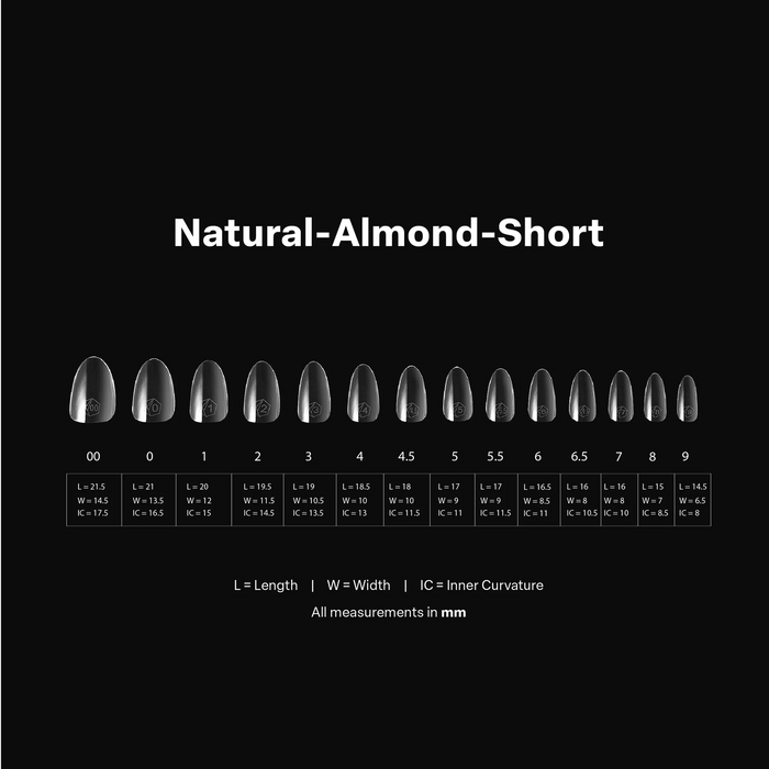 Apres Gel-X Tips 2.0 - NATURAL Almond 600pcs