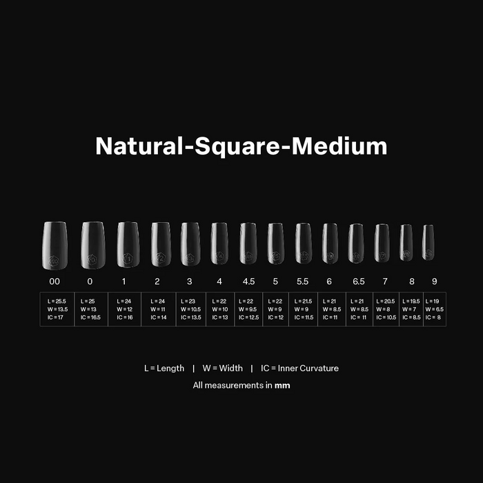 Apres Gel-X Tips 2.0 - Natural Square 600uds