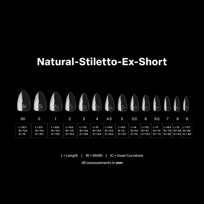 Apres Gel-X Tips 2.0 - Natural Stiletto 600uds