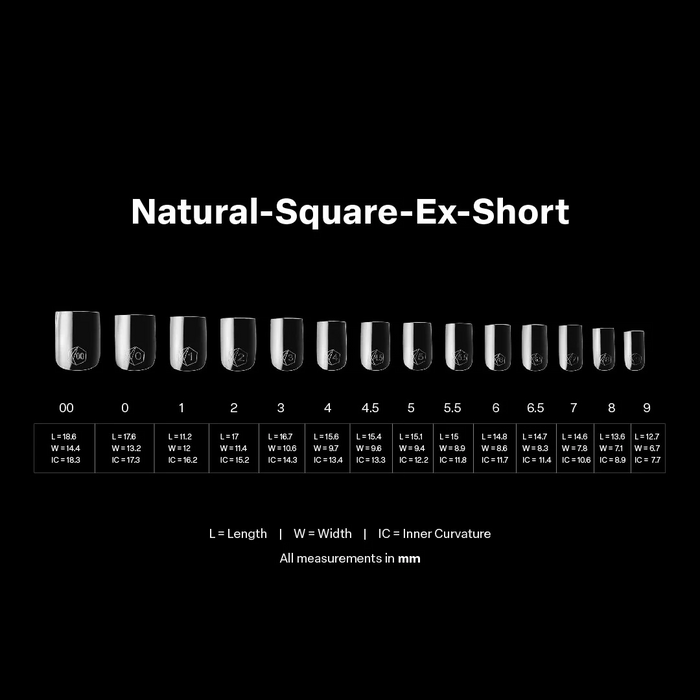 Apres Gel-X Tips 2.0 - Natural Square 600uds