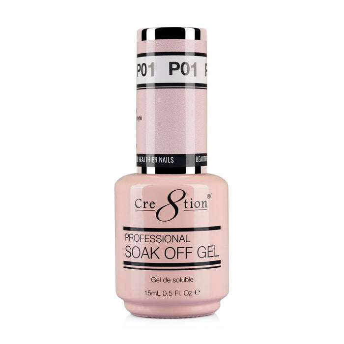 Cre8tion Gel - French Collection 0.5oz - P01 Crystal Pink