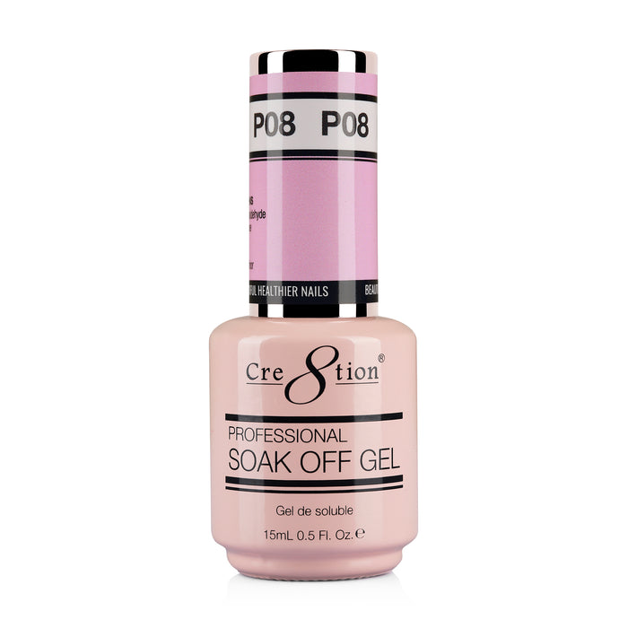 Cre8tion Gel - French Collection 0.5oz - P08 Pink