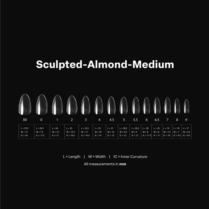 Apres Gel-X Tips 2.0 - SCULPTED Almond 600pcs