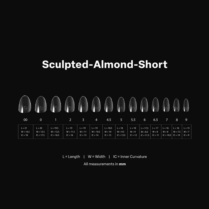 Apres Gel-X Tips 2.0 - SCULPTED Almond 600pcs