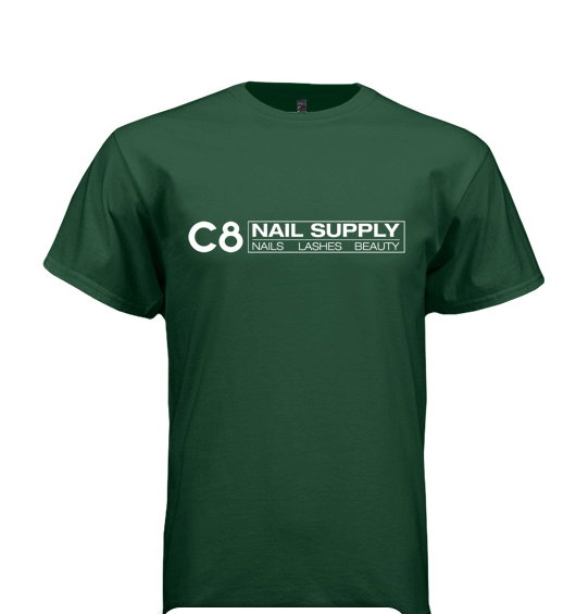 C8 Nail Supply - Camisa de manga corta - Verde