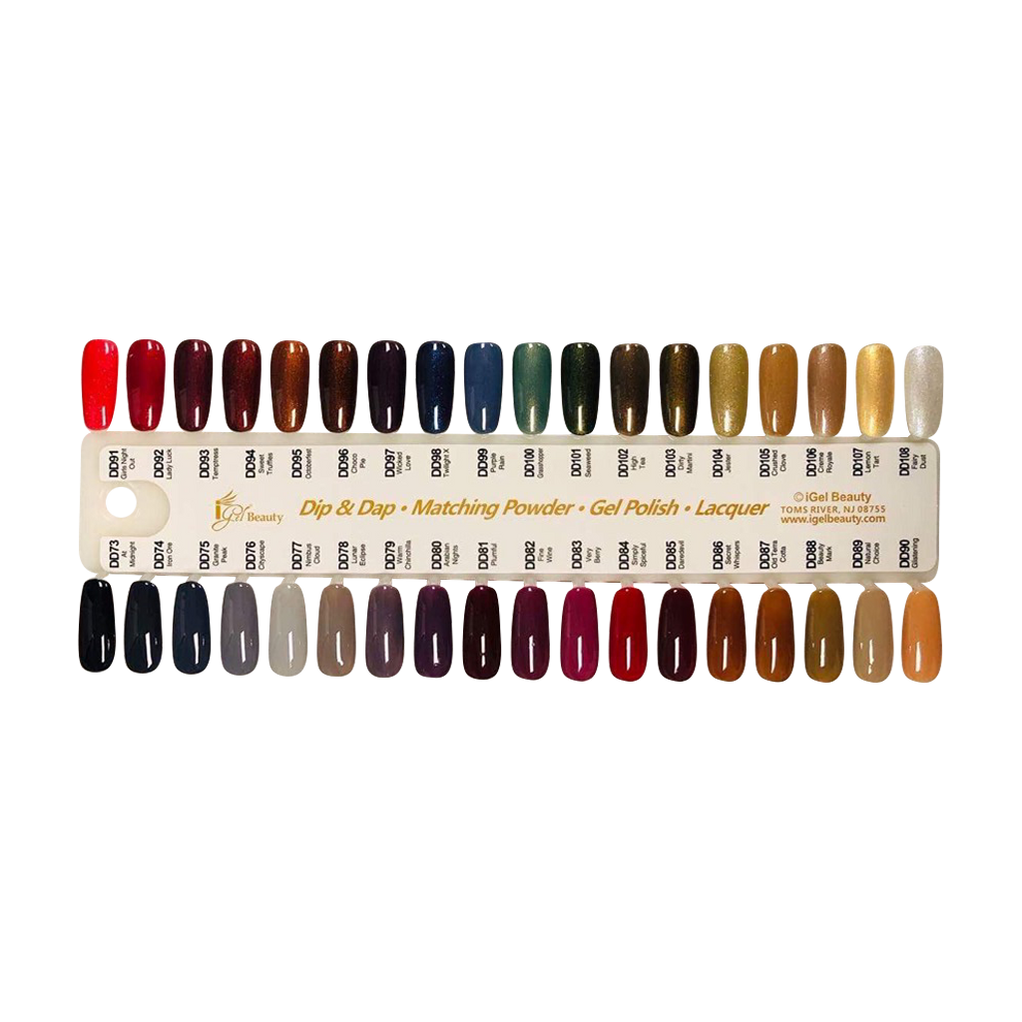 iGel - Matching Color chart - 319 colors — C8 Nail Supply