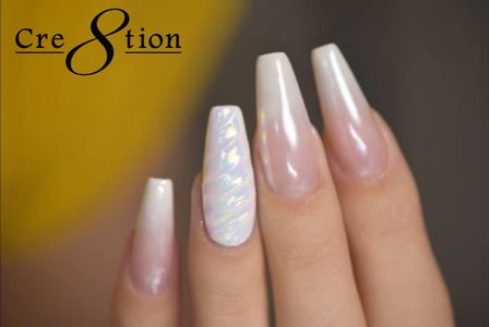 Cre8tion White Pearl Nail Art Effect 1g
