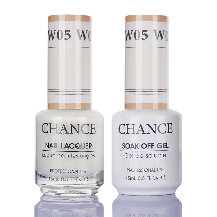 Chance Gel &amp; Nail Lacquer Duo 0.5oz W05 - Colección Shade of White