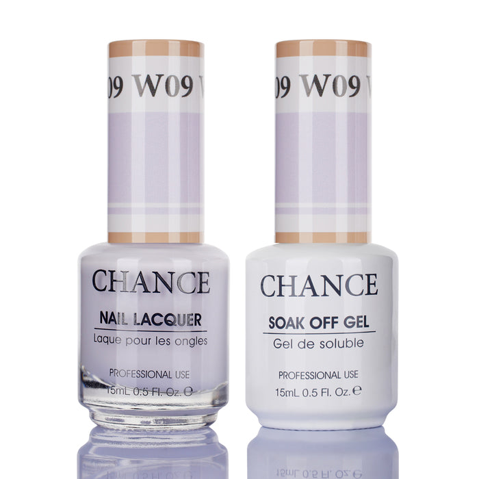 Chance Gel &amp; Nail Lacquer Duo 0.5oz W09 - Colección Sombra de Blanco