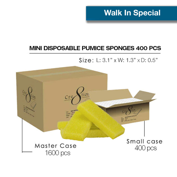 [Walk In Special] Cre8tion Mini Disposable Pumice Sponges