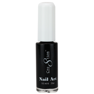 Cre8tion Detailing Nail Art Lacquer 0.25oz 01 Black