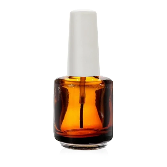 Cre8tion Empty Glass Bottle .5oz  Blank Amber