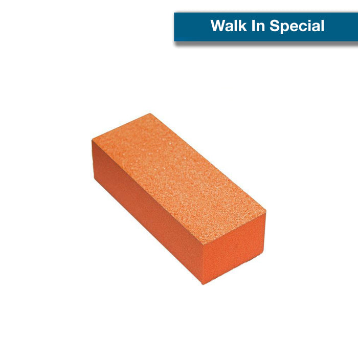 [Walk In Special] Cre8tion Buffer 3-Way Orange Foam White Grit 500 pcs