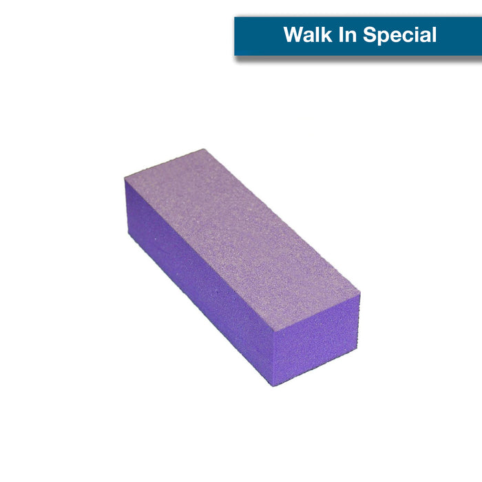 [Walk In Special] Cre8tion Buffer 3-Way Purple Foam White Grit 60/100, 500 pcs