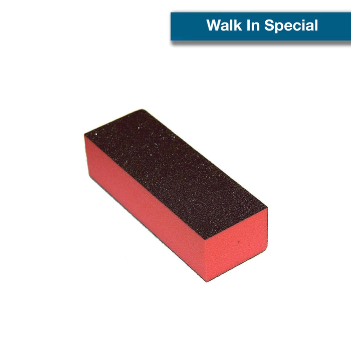 [Walk In Special] Cre8tion Buffer 3-Way Orange Foam Black Grit 80/100, 500 pcs