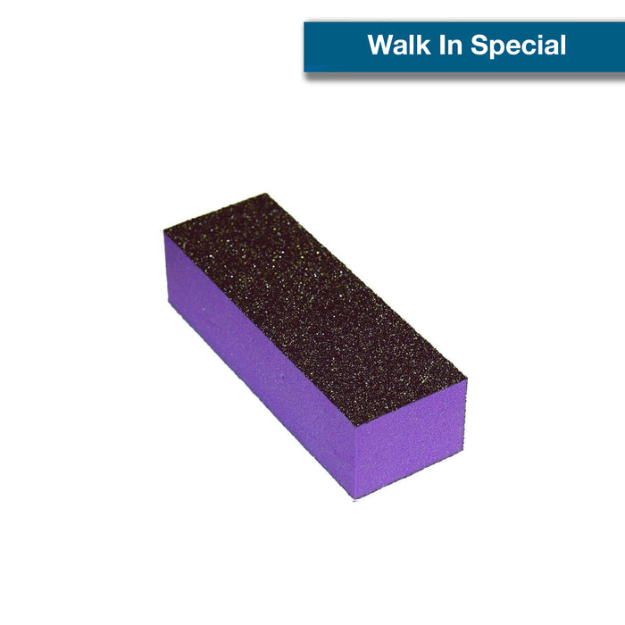 [Walk In Special] Cre8tion Buffer 3-Way Purple Foam, Black Grit 60/100, 500 pcs