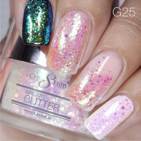 Cre8tion Nail Art Glitter 0.5oz 25